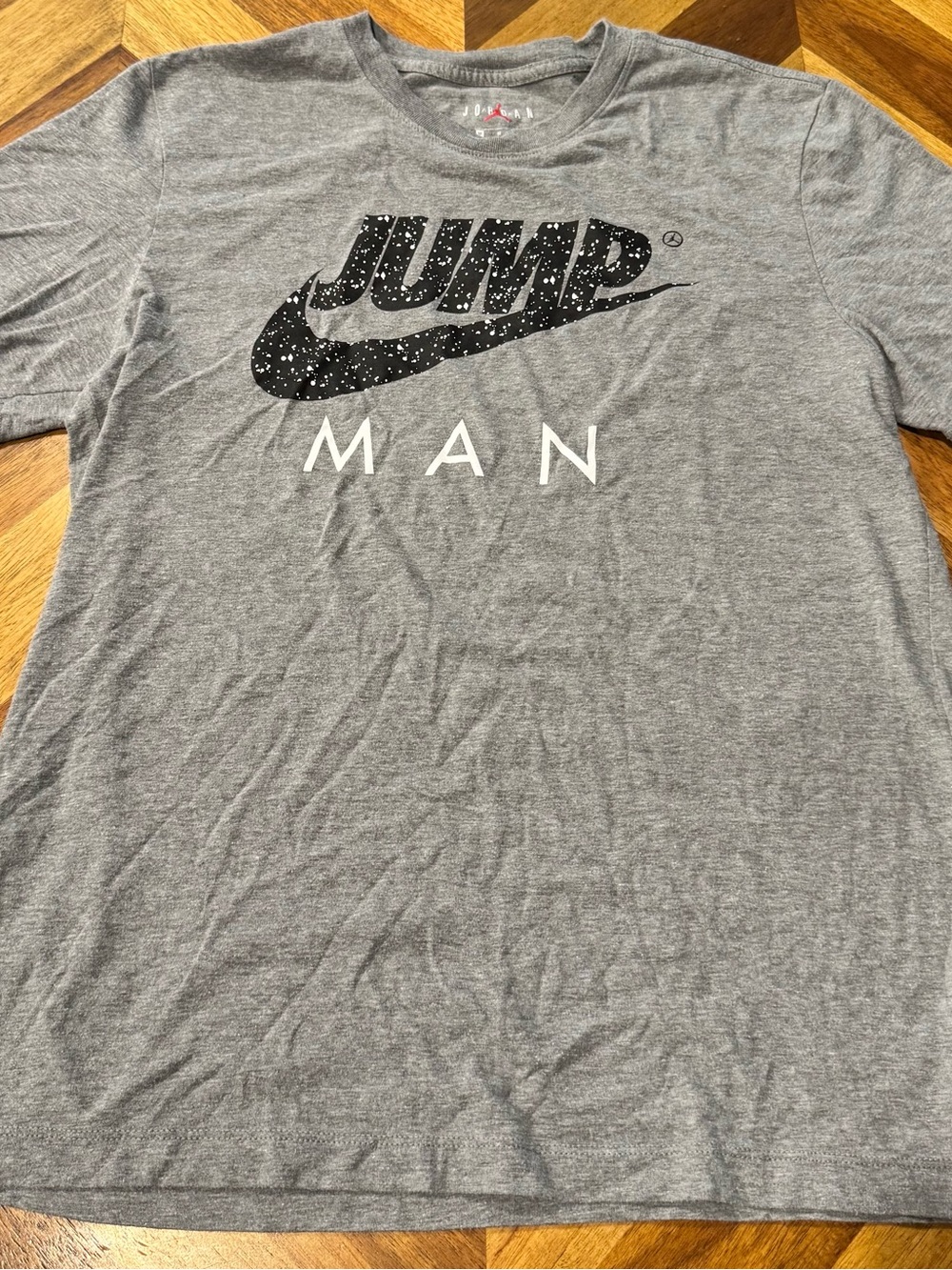 Nike Gray 'Jumpman' Graphic Short Sleeve Tee
